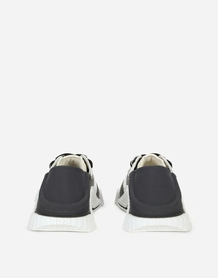 Dolce and Gabbana Sneakers Men NS1 Slip On Sneakers In Mixed Materials Grey Dolce and Gabbana Sneakers Men NS1 Slip On Sneakers In Mixed Materials Grey
