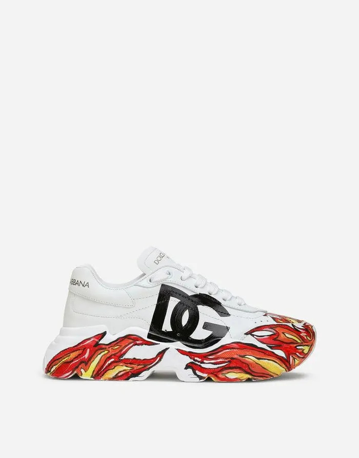 Dolce and Gabbana Sneakers Women Calfskin Nappa Daymaster Sneakers Multicolor Dolce and Gabbana Sneakers Women Calfskin Nappa Daymaster Sneakers Multicolor