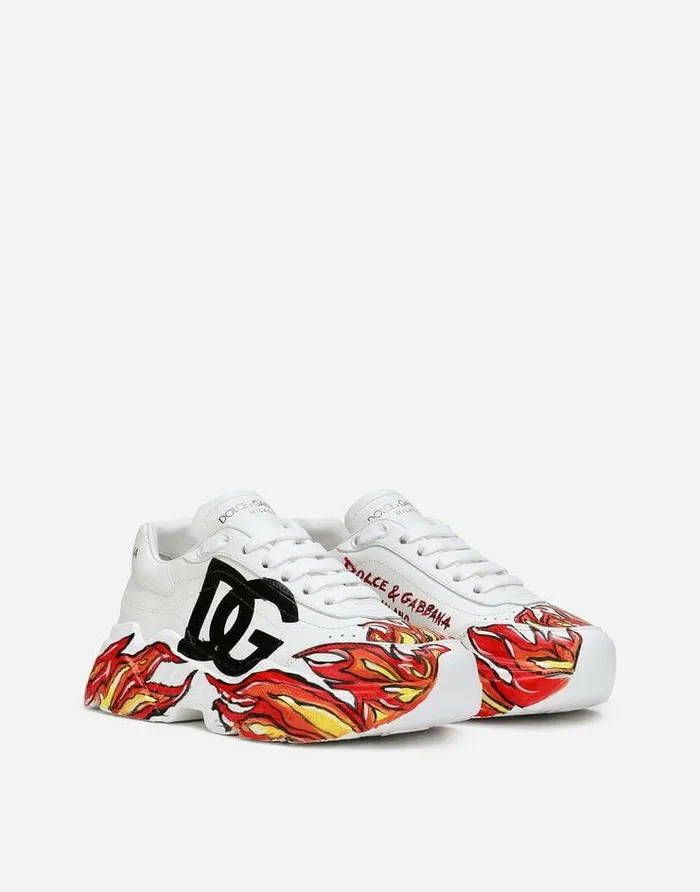 Dolce and Gabbana Sneakers Women Calfskin Nappa Daymaster Sneakers Multicolor Dolce and Gabbana Sneakers Women Calfskin Nappa Daymaster Sneakers Multicolor