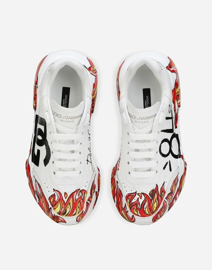 Dolce and Gabbana Sneakers Women Calfskin Nappa Daymaster Sneakers Multicolor Dolce and Gabbana Sneakers Women Calfskin Nappa Daymaster Sneakers Multicolor