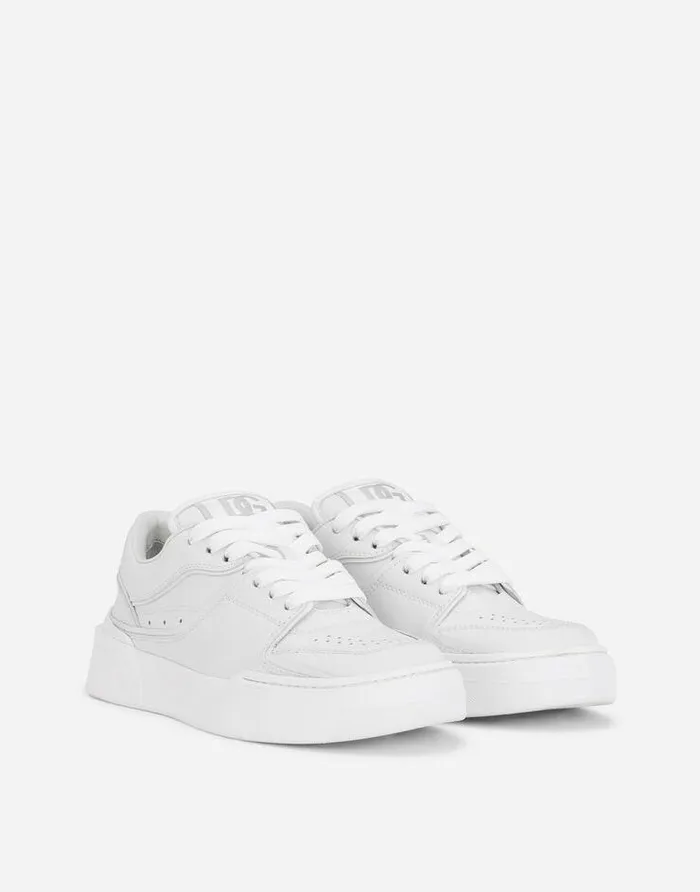 Dolce and Gabbana Sneakers Women Calfskin New Roma Sneakers White