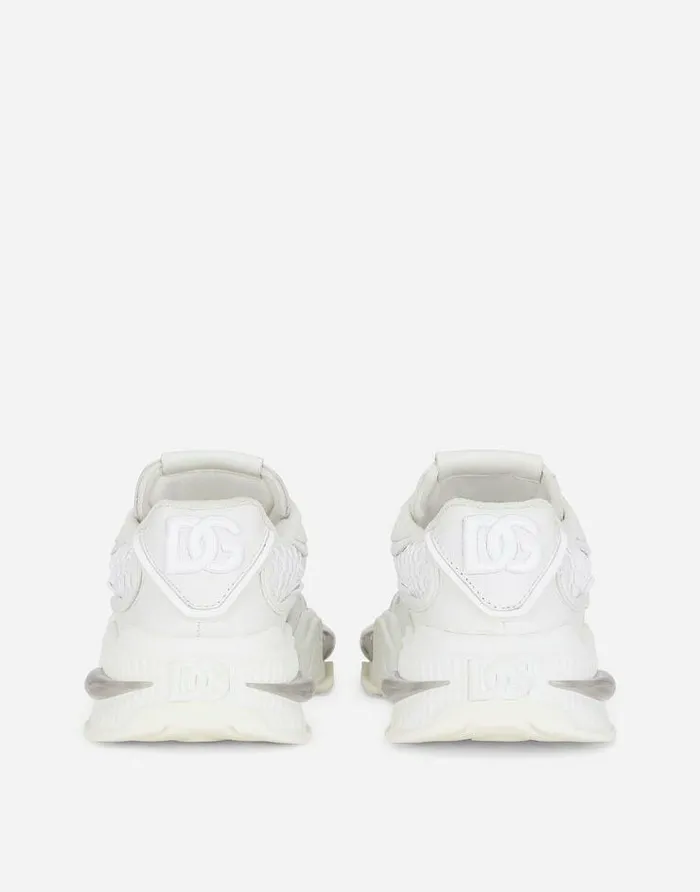 Dolce and Gabbana Sneakers Women Mixedmaterial Airmaster Sneakers White