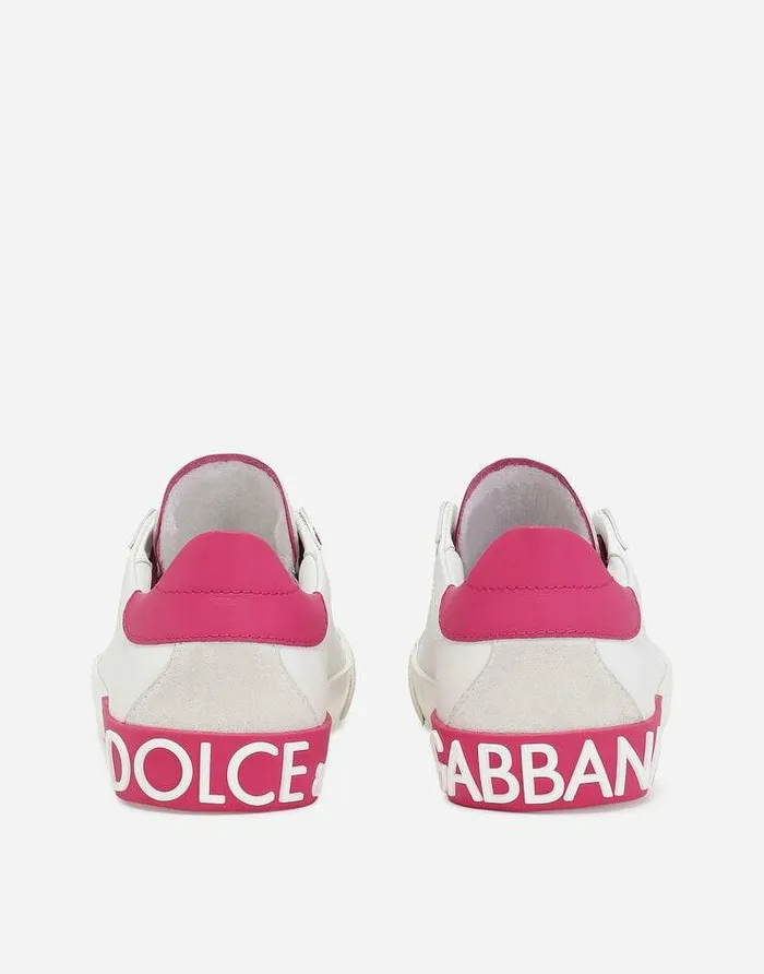 Dolce and Gabbana Sneakers Women Portofino Vintage Calfskin Sneakers Multicolor