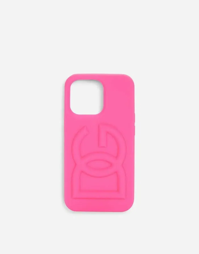 Dolce and Gabbana Technology Women Branded Rubber IPhone 13 Pro Cover Fuchsia Dolce and Gabbana Technology Women Branded Rubber IPhone 13 Pro Cover Fuchsia