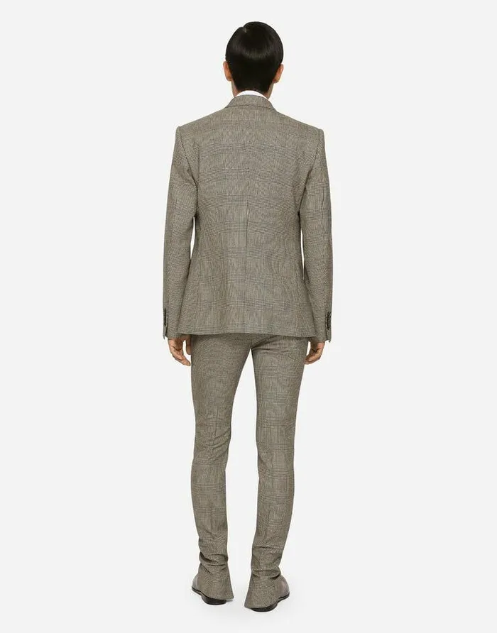 Dolce and Gabbana Trousers And Shorts Men Glen Plaid Wool Pants Multicolor Dolce and Gabbana Trousers And Shorts Men Glen Plaid Wool Pants Multicolor