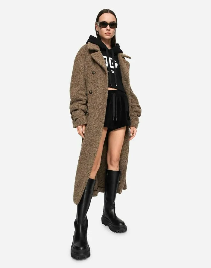 Dolce and Gabbana Trousers And Shorts Women Chenille Shorts With DolceandGabbana Embroidery Black Dolce and Gabbana Trousers And Shorts Women Chenille Shorts With DolceandGabbana Embroidery Black