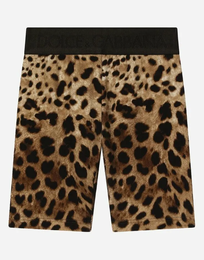 Dolce and Gabbana Trousers And Skirts Children Leopardprint Interlock Cycling Shorts Animal Print Dolce and Gabbana Trousers And Skirts Children Leopardprint Interlock Cycling Shorts Animal Print