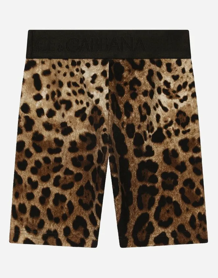 Dolce and Gabbana Trousers And Skirts Children Leopardprint Interlock Cycling Shorts Animal Print Dolce and Gabbana Trousers And Skirts Children Leopardprint Interlock Cycling Shorts Animal Print