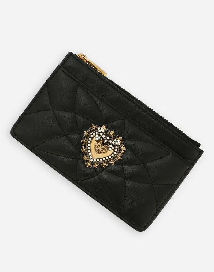 Dolce and Gabbana Wallets And Small Leather Goods Women Medium Devotion Card Holder Black Dolce and Gabbana Wallets And Small Leather Goods Women Medium Devotion Card Holder Black