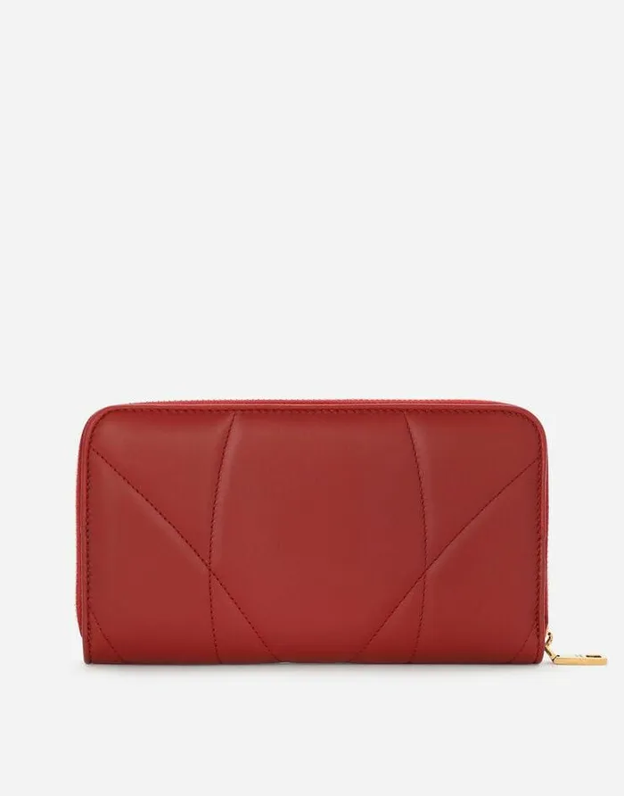 Dolce and Gabbana Wallets And Small Leather Goods Women Ziparound Devotion Wallet Red