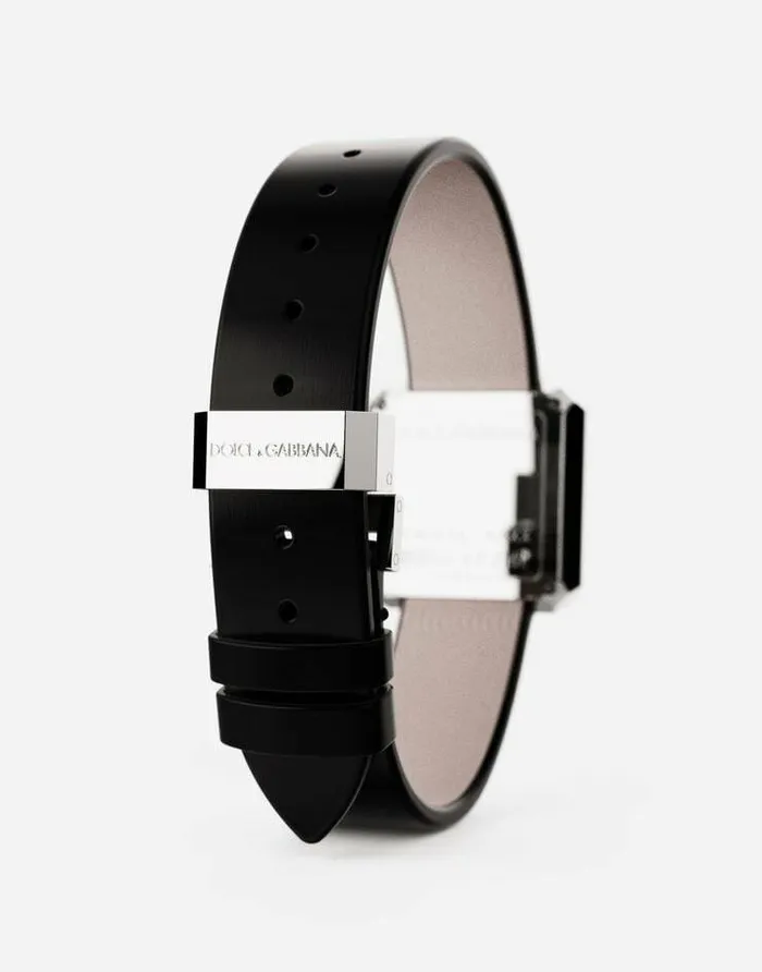 Dolce and Gabbana WatchesandStraps Women Sofia Steel Watch With Colorless Diamonds Black