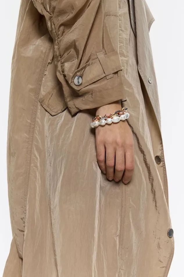 Double Chain And Pearls Bracelet Multigold Women Bimba Y Lola Jewelry Double Chain And Pearls Bracelet Multigold Women Bimba Y Lola Jewelry
