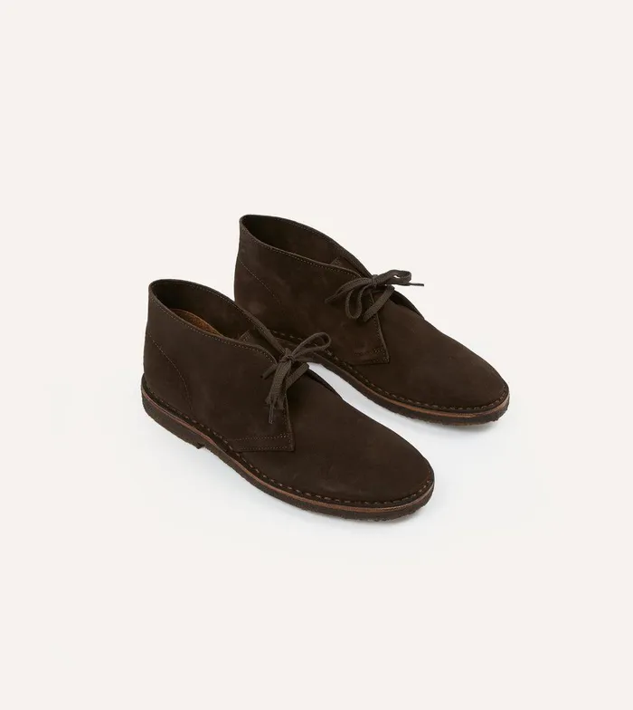 Drake039s Clifford Desert Boot Dark Brown Suede 8211 Footwear
