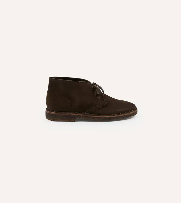 Drake039s Clifford Desert Boot Dark Brown Suede 8211 Footwear