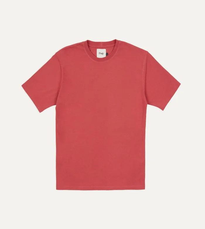 Drake039s Coral Cotton Crew Neck Hiking TShirt 8211 Clothing
