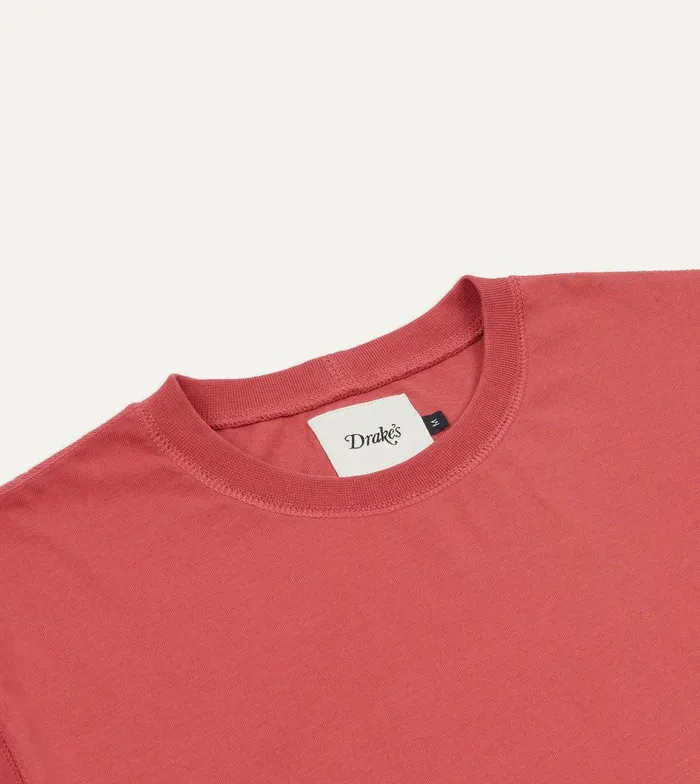 Drake039s Coral Cotton Crew Neck Hiking TShirt 8211 Clothing