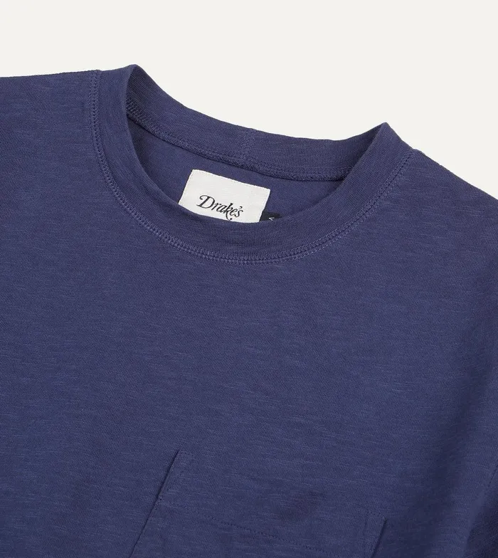 Drake039s Dark Indigo Flam Cotton Crew Neck Hiking TShirt 8211 Clothing