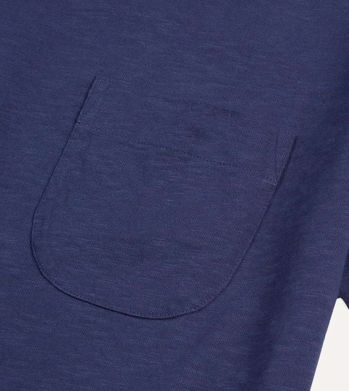 Drake039s Dark Indigo Flam Cotton Crew Neck Hiking TShirt 8211 Clothing