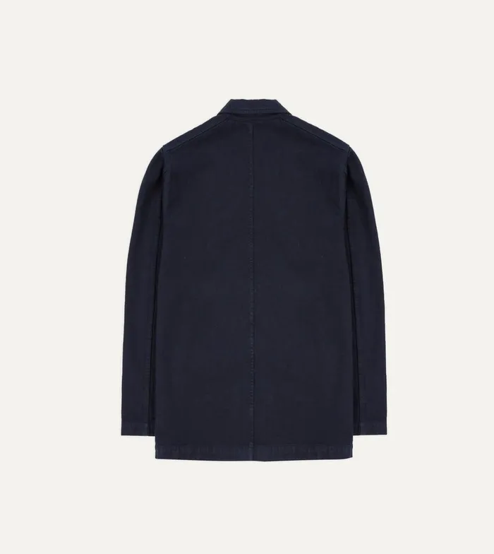 Drake039s Navy Heavy Twill Cotton FivePocket Chore Jacket 8211 Clothing