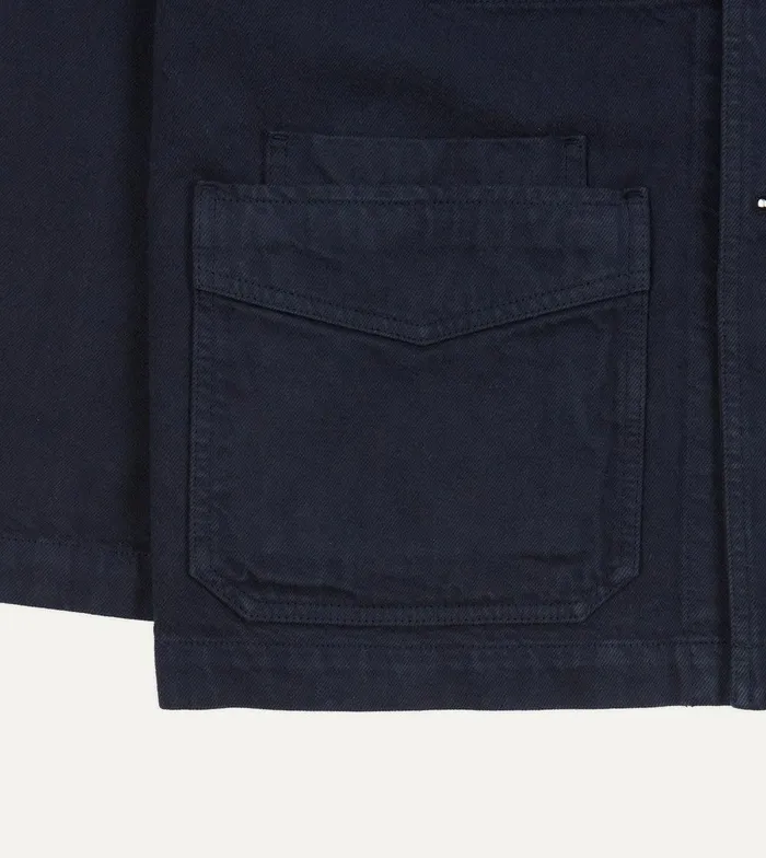 Drake039s Navy Heavy Twill Cotton FivePocket Chore Jacket 8211 Clothing