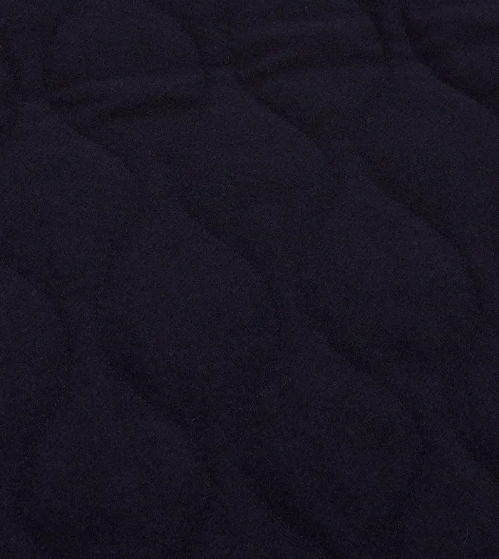 Drake039s Navy Quilted Melton Wool Zip Vest 8211 Clothing