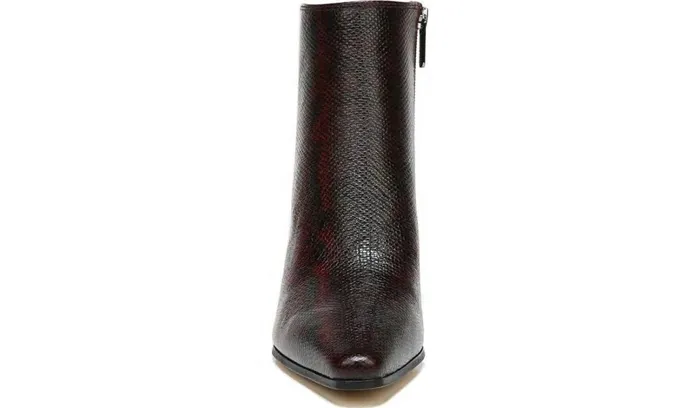Dress Boots Women Franco Sarto Sarto Brynn Block Heel Bootie Bordeaux Leather