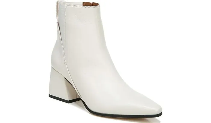 Dress Boots Women Franco Sarto Sarto Brynn Block Heel Bootie Putty Leather