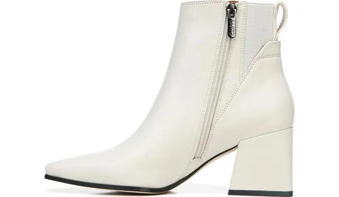 Dress Boots Women Franco Sarto Sarto Brynn Block Heel Bootie Putty Leather