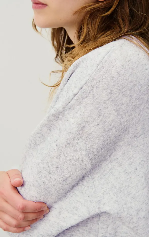 Dress Evona Melange Light Grey Women American Vintage Dresses Dress Evona Melange Light Grey Women American Vintage Dresses