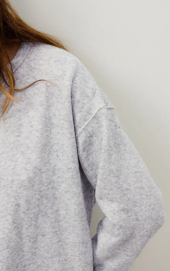 Dress Evona Melange Light Grey Women American Vintage Dresses Dress Evona Melange Light Grey Women American Vintage Dresses