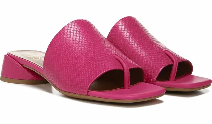Dress Mules Women Franco Sarto Franco Loran Sandal Fuchsia Leather