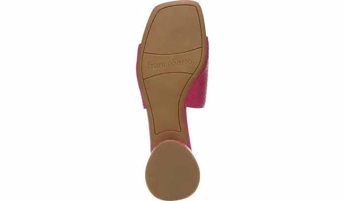Dress Mules Women Franco Sarto Franco Loran Sandal Fuchsia Leather