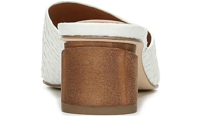 Dress Mules Women Franco Sarto Sarto Visa 2 Mule White Snake Leather