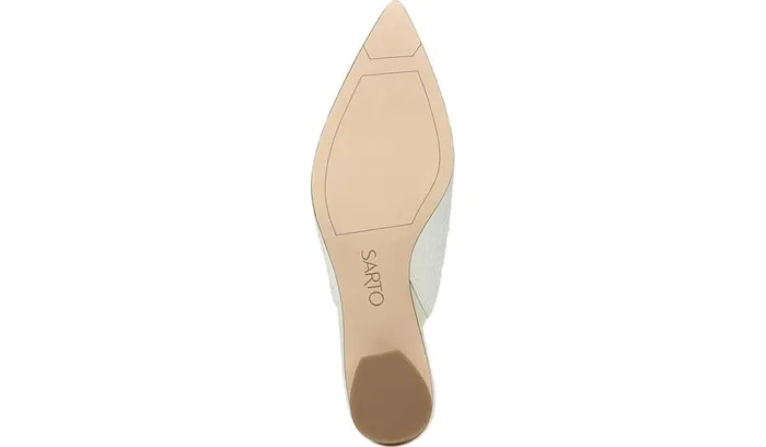Dress Mules Women Franco Sarto Sarto Visa 2 Mule White Snake Leather