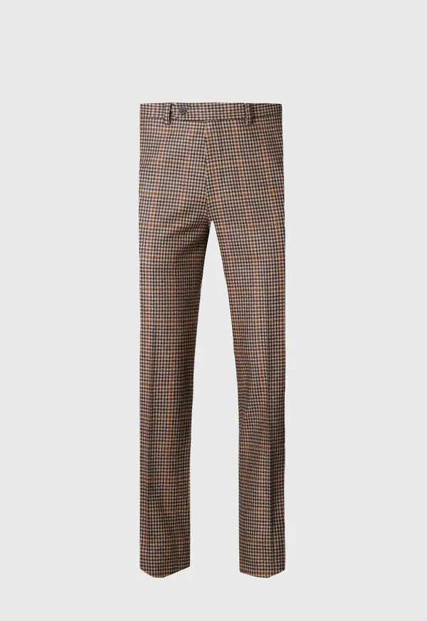 Dress Pants Mens Paulstuart Wool Plaid Trouser Brown