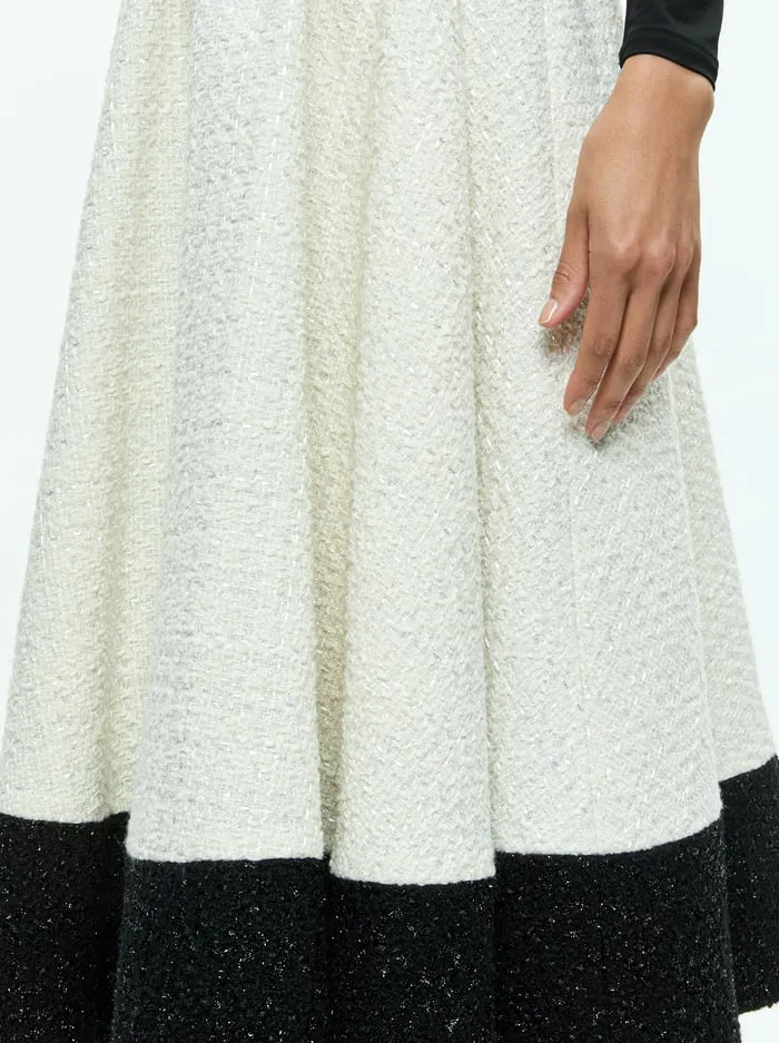 Dresses Women Alice Olivia Chara Midi Dress Off Whiteblack