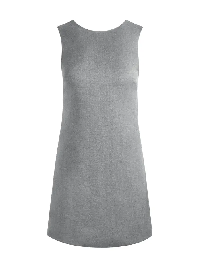 Dresses Women Alice Olivia Coley Mini Dress Shadow Greycharcoal Melange