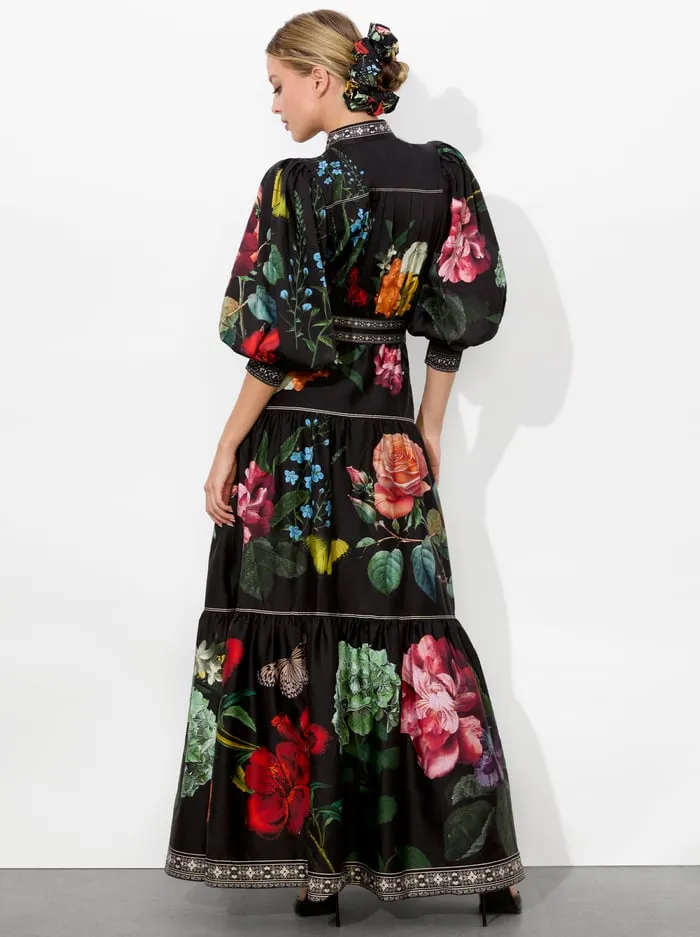 Dresses Women Alice Olivia Cora Maxi Shirt Dress In The Wind Floral