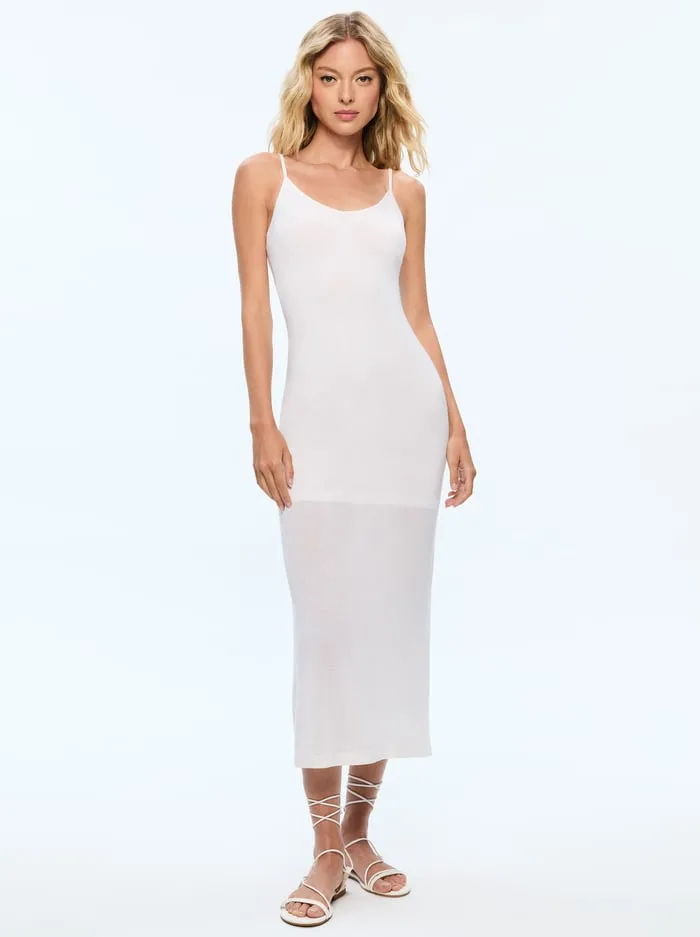 Dresses Women Alice Olivia Kalisa Knit Slip Dress Soft White