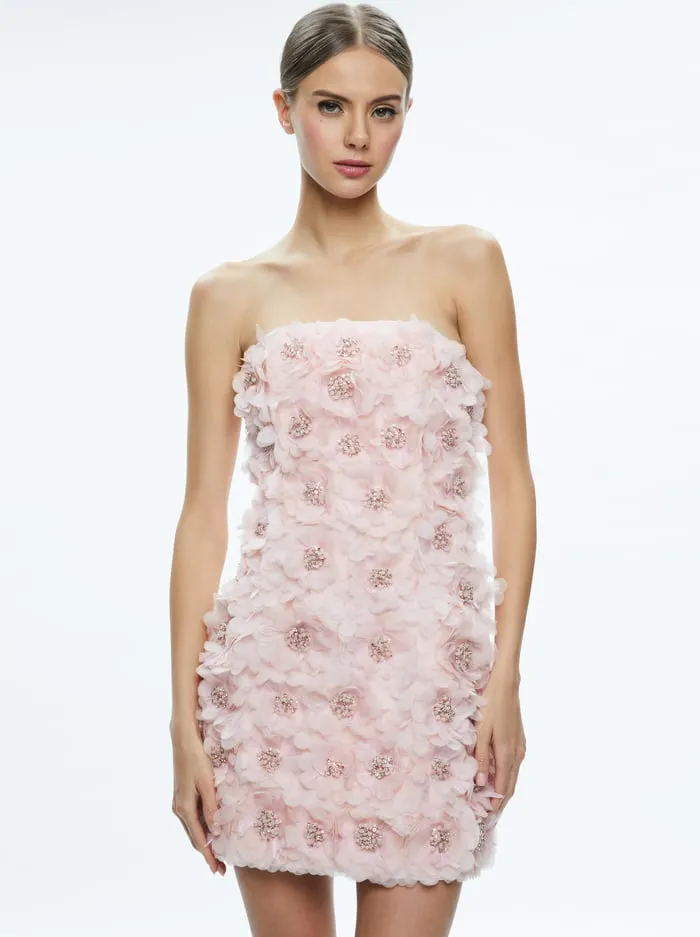 Dresses Women Alice Olivia Velia Mini Dress Pink Lace