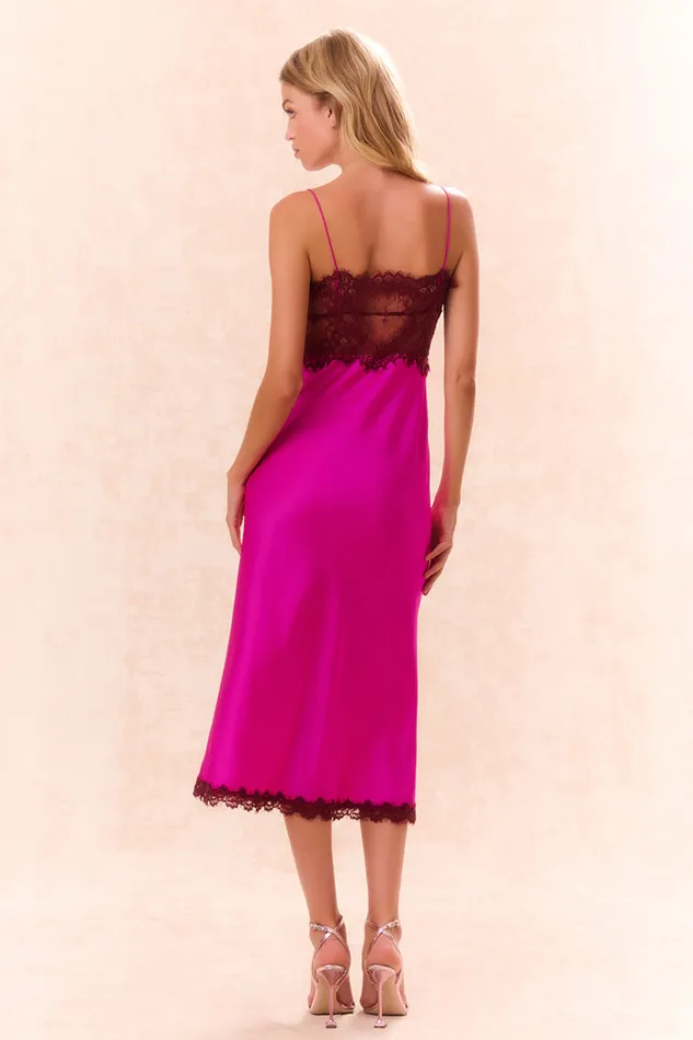 Dresses Women LoveShackFancy Ameliane LaceTrimmed Slip Dress Fuchsia