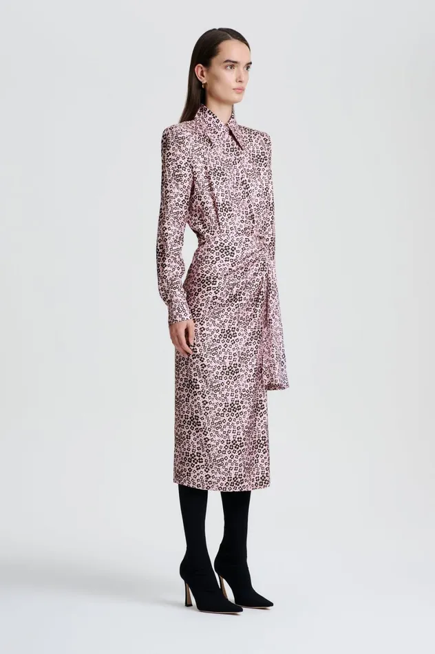 Dresses Women Scanlan Theodore SILK FLORAL WRAP DRESS Pinkblack Dresses Women Scanlan Theodore SILK FLORAL WRAP DRESS Pinkblack