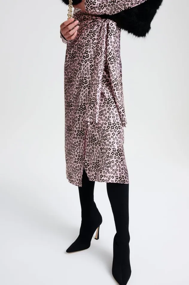 Dresses Women Scanlan Theodore SILK FLORAL WRAP DRESS Pinkblack Dresses Women Scanlan Theodore SILK FLORAL WRAP DRESS Pinkblack