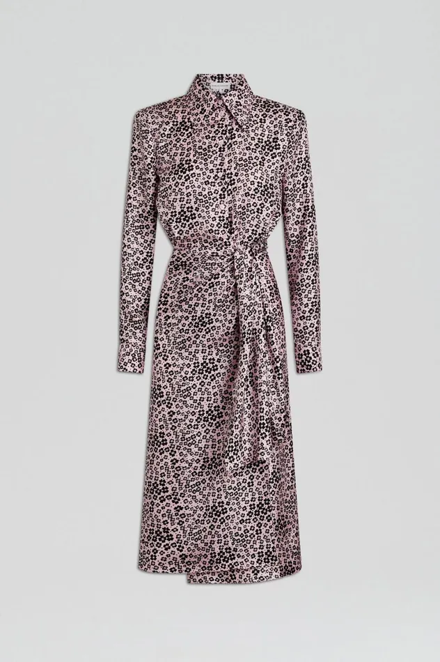Dresses Women Scanlan Theodore SILK FLORAL WRAP DRESS Pinkblack Dresses Women Scanlan Theodore SILK FLORAL WRAP DRESS Pinkblack
