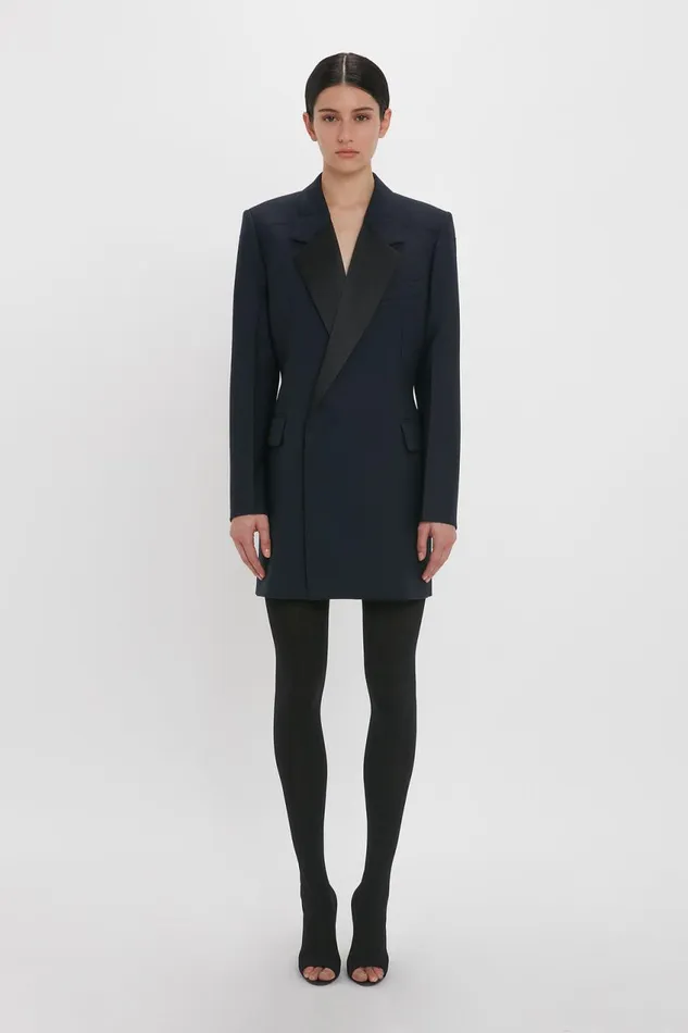 Dresses Women Victoria Beckham Exclusive Fold Shoulder Detail Dress In Midnight