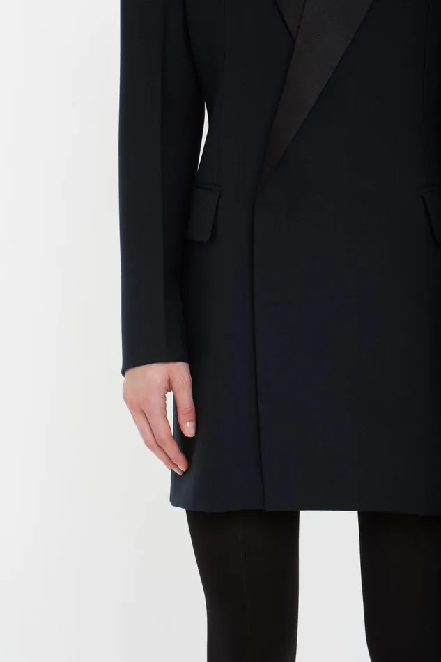 Dresses Women Victoria Beckham Exclusive Fold Shoulder Detail Dress In Midnight