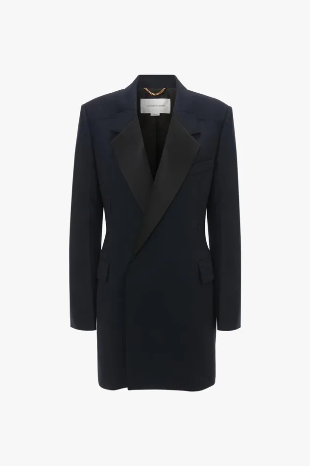 Dresses Women Victoria Beckham Exclusive Fold Shoulder Detail Dress In Midnight