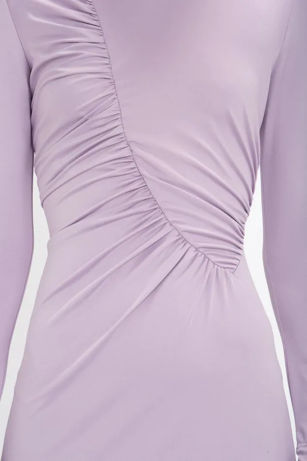 Dresses Women Victoria Beckham Ruched Detail FloorLength Gown In Petunia Dresses Women Victoria Beckham Ruched Detail FloorLength Gown In Petunia