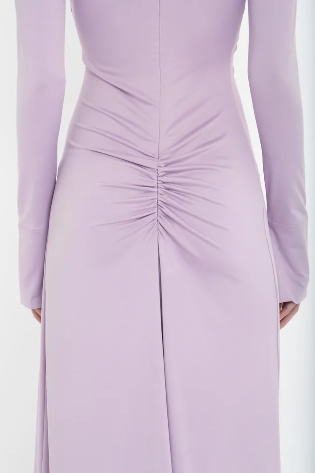 Dresses Women Victoria Beckham Ruched Detail FloorLength Gown In Petunia Dresses Women Victoria Beckham Ruched Detail FloorLength Gown In Petunia