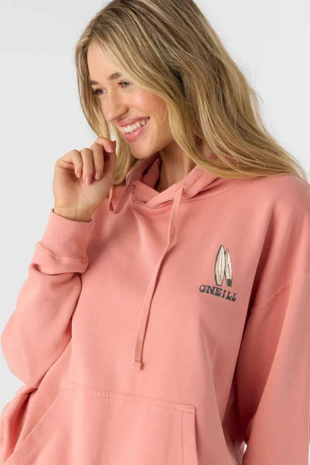 DRIFT HOODED FLEECE PULLOVER Canyon Clay Women O039NEILL Collections